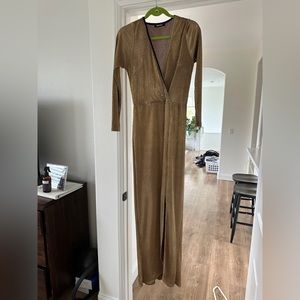 Missguided gold maxi